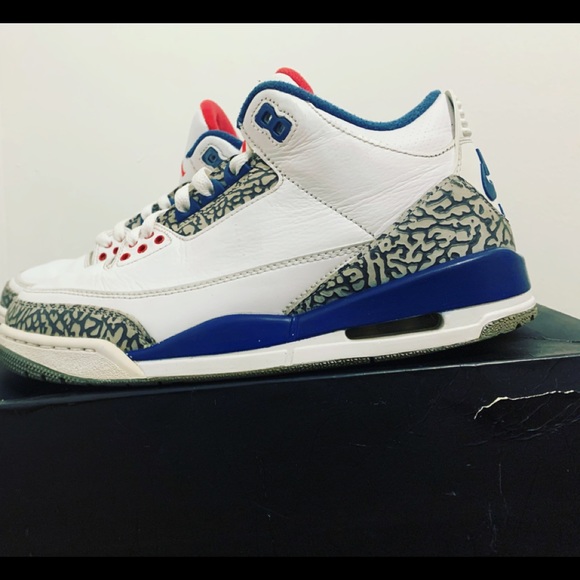 Nike Air Jordan 3 Retro True Blue 2011 Size 8.5 | eBay Jordan 3 true blue size 8.5